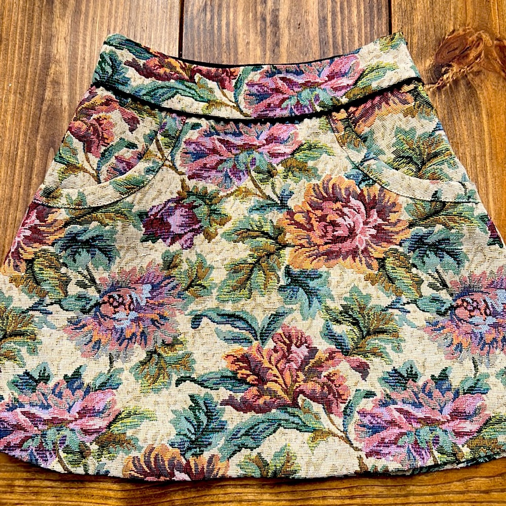 Free People Floral Mini Skirt LIKE NEW